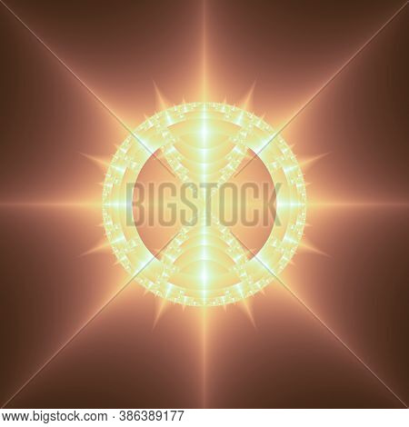 The Symbolic Image Of The Sun At Its Zenith, Noon. The Perfect Artistic Backdrop For All Sun-related