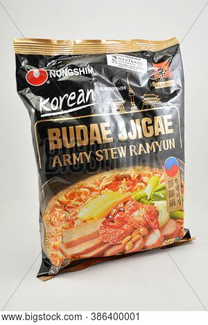 Manila, Ph - Sept 10 - Nongshim Budae Jjigae Army Stew Ramyun Ramen On September 10, 2020 In Manila,