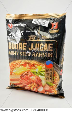 Manila, Ph - Sept 10 - Nongshim Budae Jjigae Army Stew Ramyun Ramen On September 10, 2020 In Manila,