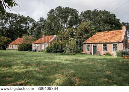 Typical Shabby Houses Of The Farmhands And Their Families From The Years After The Second World War 