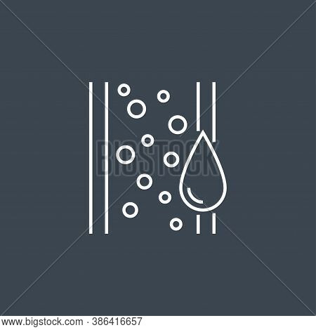Blood Vessel Related Vector Line Icon. Isolated On Black Background. Editable Stroke.