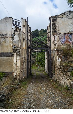 Ruins Of The Ghost Town Of Gairo, Central Sardinia