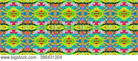Ornament Moslem. Turkish Art. Spanish Carpet. Colorful Ikat Retro Drawing. Indian Fabric. Ornament M