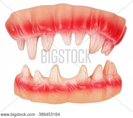 Fake scary teeth for spooky costume 