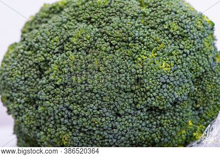 Close up of fresh green broccoli texture