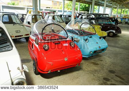 Classic Cars In Jesada Technik Museum, Nakhon Pathom, Thailand.