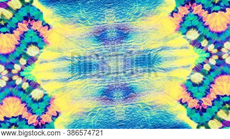 Blue Indigo Watercolor. Trandy  Aquarelle Pattern. Abstract Dirty Art Poster.  Sapphire Fabric. Blue