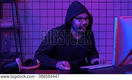 Professional Gamer Very Emotional Playing In Video Game And Stre