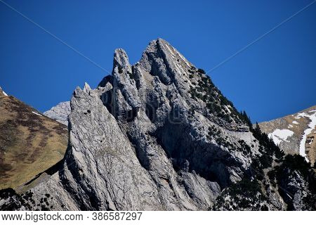 Breathtaking Mountain Panorama In Wildhaus In Switzerland During Springtime 7.5.2020