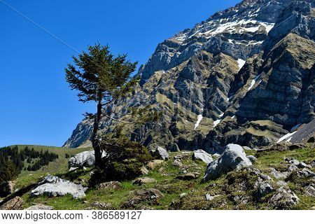 Rural Scenery From Unterwasser Around The Area Of The Mount Saentis In Switzerland 7.5.2020