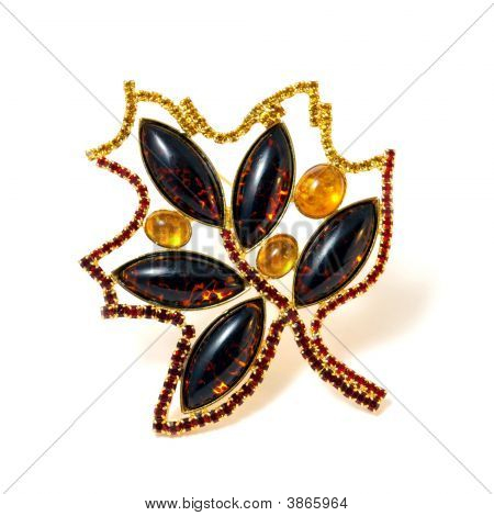 Broche hoja del arce