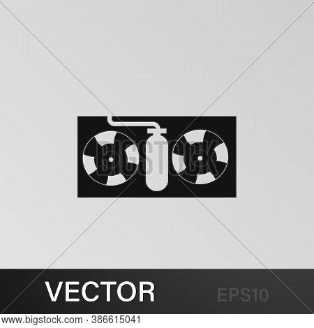 Car Radiator Icon. Cooling Radiator. Cooling System Car. Car Fan Cooling Icon