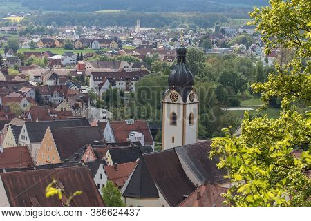 The Little Village Schwandorf In Bavaria, Foto Taken From The Schwammerling