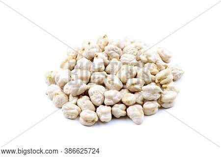 Chick-pea Isolated On A White Background. Nut Pea Isolated. Vegan Food. Healthy Food