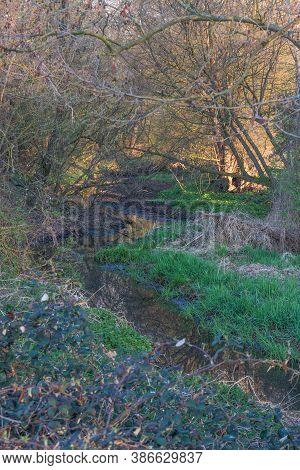 The River Naab Next To Schwandorf In Bavaria