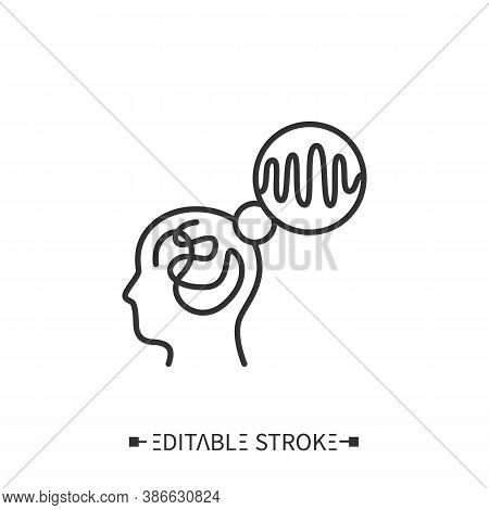 Problem Solving Line Icon. Self-improvement. Personality Growth. Psychology. Psychological Workshop.