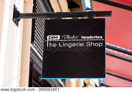 Bordeaux , Aquitaine / France - 09 20 2020 : Dim Playtex Wonderbra Group Make The Lingerie Shop Logo