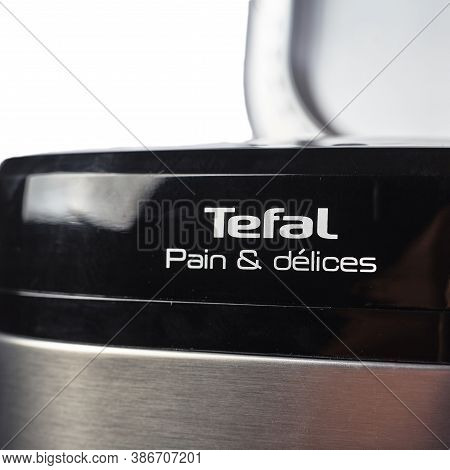 Zaporizhzhya, Ukraine - 07 September 2020: Tefal Bread Machine On A White Background.