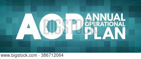 Aop - Annual Operational Plan Acronym, Business Concept Background