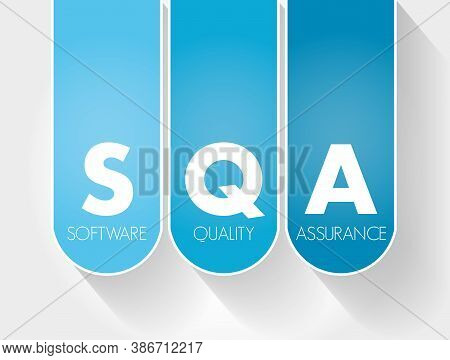 Sqa - Software Quality Assurance Acronym, Business Concept Background