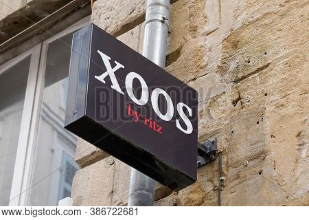 Bayonne , Aquitaine / France - 09 20 2020 : Xoos By Ritz Sign Text Logo Of Bayonne Clothing Store Sh