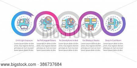Sleep Improvement Vector Infographic Template. Healthcare Recommendation Presentation Design Element