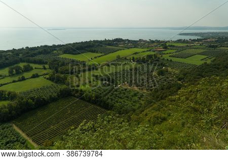 Landscape From The Rocca Di Manerba. High Quality Photo