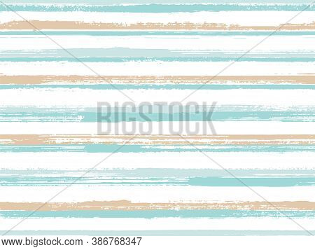 Grunge Stripes Seamless Vector Background Pattern. Dry Ink Art Lines Background. Dry Paintbrush Stri
