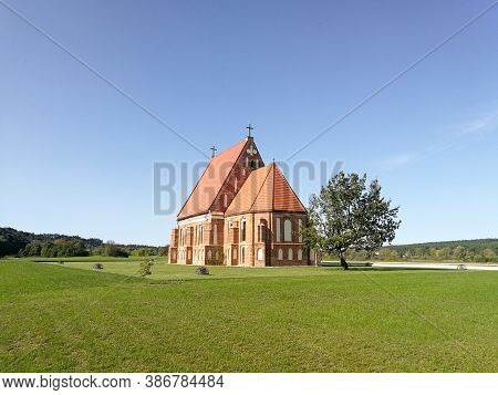 View Of The Old Church Of St. John The Baptist In Zapyskis, Kaunas District, Lithuania