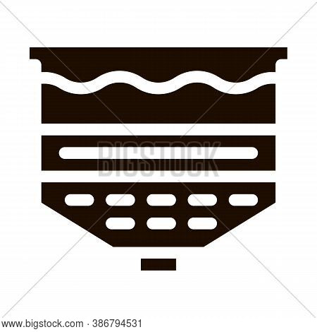 Water Treatment Filtration System Glyph Icon Sign . Water Treatment Factory Tool Pictogram. Recyclin