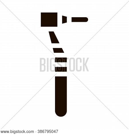 Stomatology Dentist Reamer Vector Icon. Dentist Reamer, Crown Cutter Instrument Tool And Device Pict