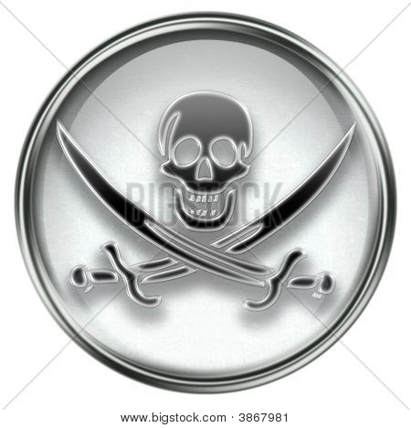 Pirate icône gris