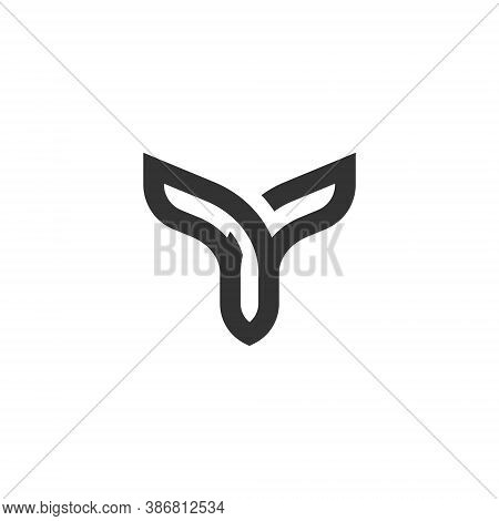 Y Letter Lettermark Logo Monogram - Typeface Type Emblem Character Trademark
