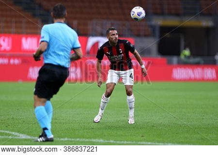 Milano, Italy. 24th September 2020. Uefa Europa League. Ismael Bennacer  Of Ac Milan   During The Ue