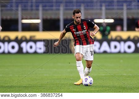 Milano, Italy. 24th September 2020. Uefa Europa League. Hakan Calhanoglu  Of Ac Milan   During The U