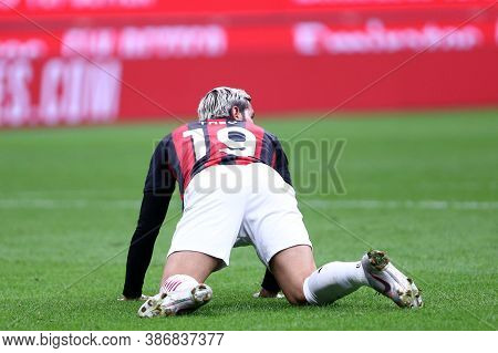 Milano, Italy. 24th September 2020. Uefa Europa League. Theo Hernandez  Of Ac Milan   During The Uef