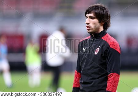 Milano, Italy. 24th September 2020. Uefa Europa League. Sandro Tonali  Of Ac Milan   During The Uefa