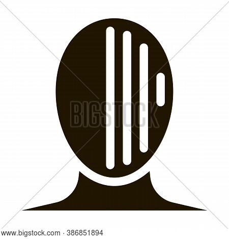 Migraine Nausea And Visual Changes Head Glyph Icon . Tension And Cluster, Migraine And Stress Sympto