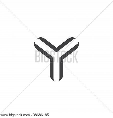 Y Letter Lettermark Logo Monogram - Typeface Type Emblem Character Trademark