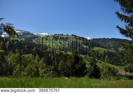 Fantastic Mountain Scenery In Wildhaus In Switzerland 7.5.2020