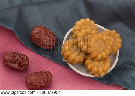 Korean Traditional Sweets Desert Yakgwa, Honey Cookie.