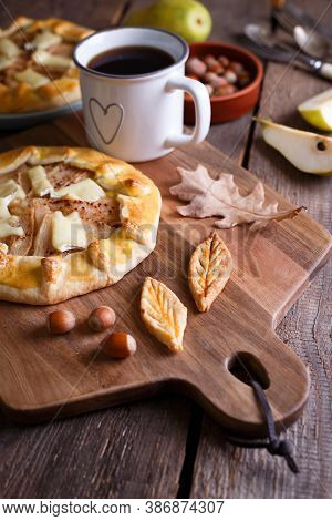 Galette With Pear And Brie Cheese