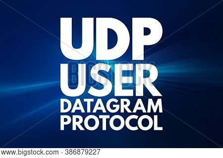 Udp - User Datagram Protocol Acronym, Technology Concept Background