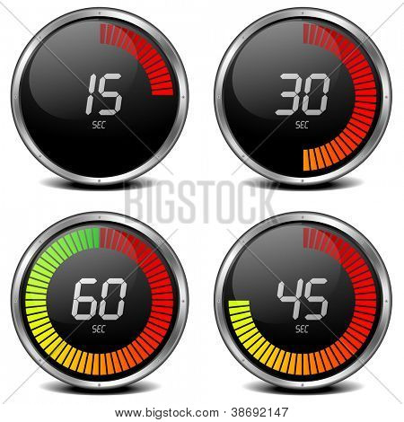 illustrazione di un cronometro digitale