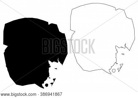 Kampala City (republic Of Uganda) Map Vector Illustration, Scribble Sketch City Of Kampala Map