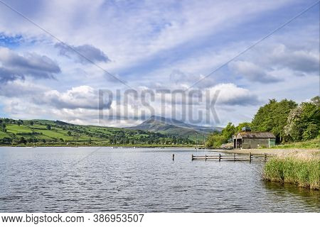 Bala Lake, Llyn Tegid, In North Wales, On A Fine Spring Evening. Looking Towards The Aran Mountains.
