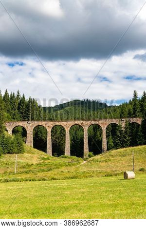 Chmarossky viaduct, old railroad, Telgart, Slovakia