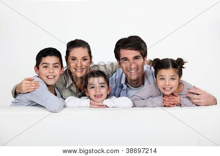 Ritratto di famiglia felice