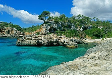 Beautiful View Of Cala S\'almunia, Majorca, Balearic Islands, Spain