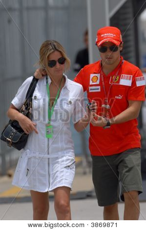 Felipe Massa og hustru